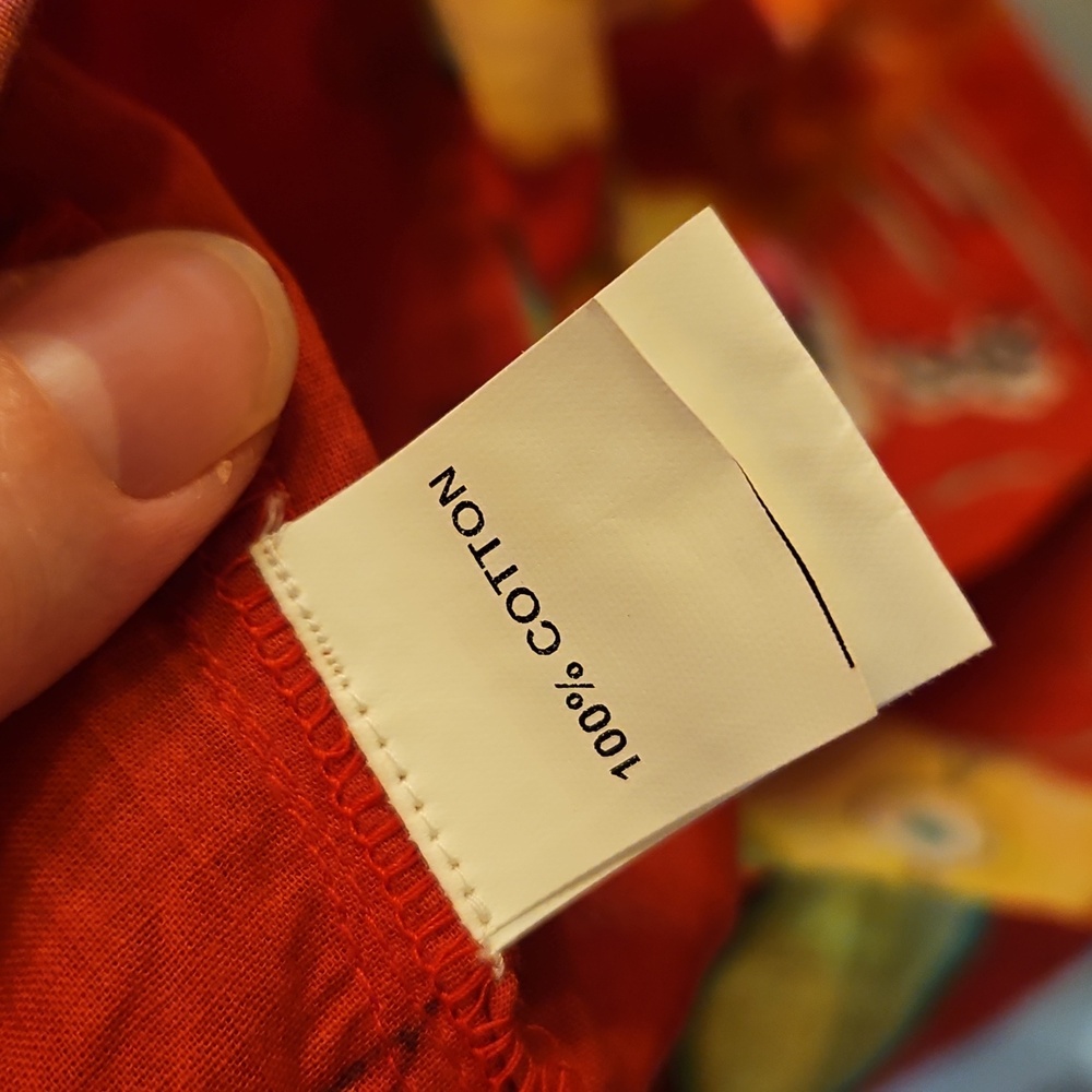 Ritu Kumar Red Floral Embroidered Cotton Dress, 4, XS, Boho, Beaded, Vacation - Picture 7 of 12